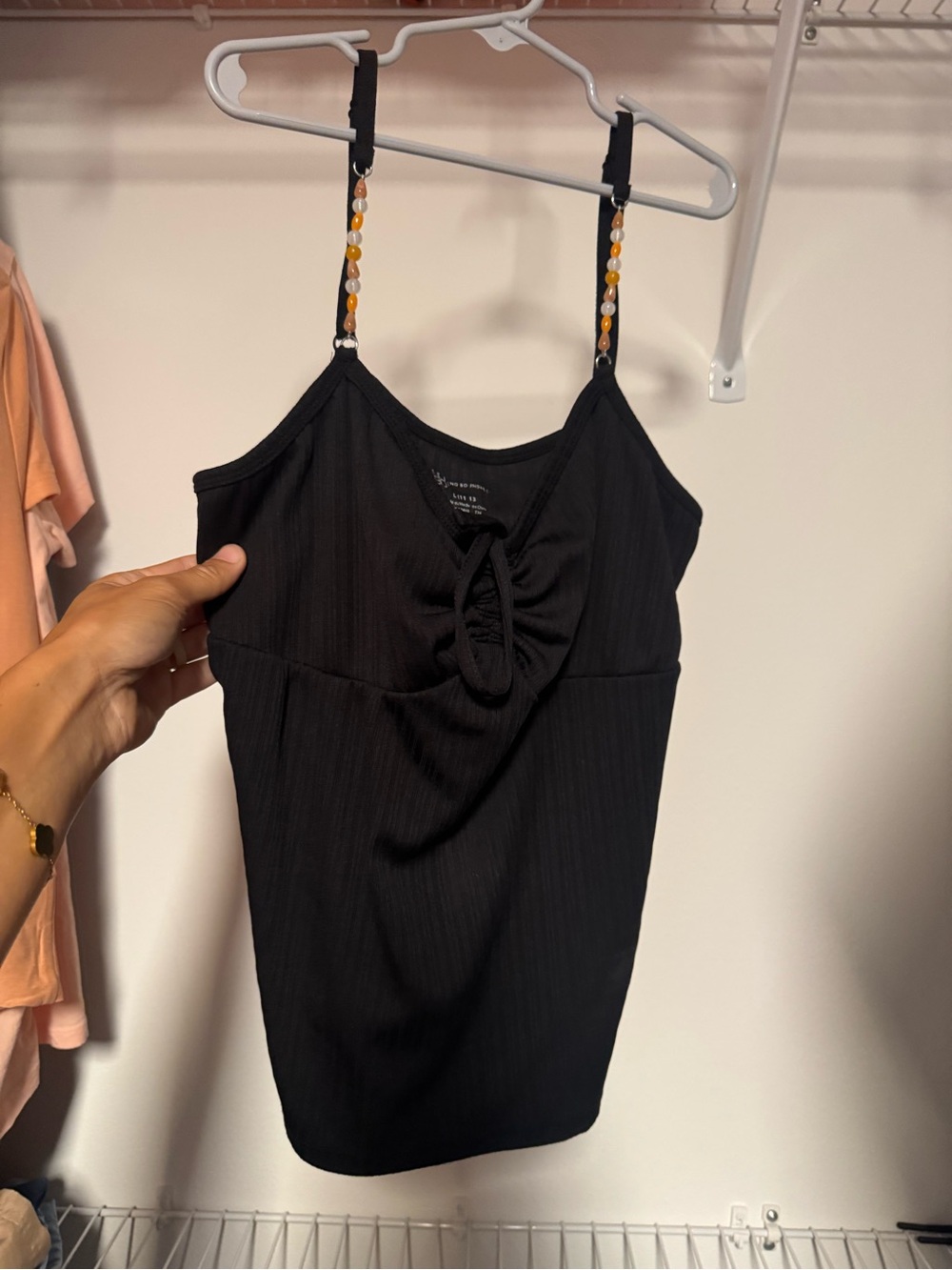 No Boundaries Black Ribbed Tank Top
